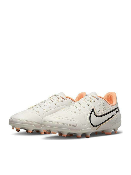Tiempo Legend 9 Club MG Kids Soccer Cleats Molded White