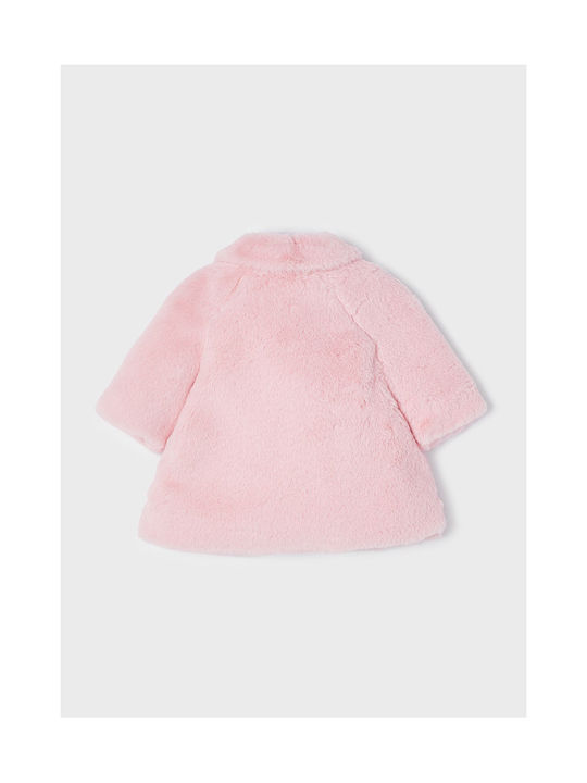 Mayoral Kids Coat Long Pink