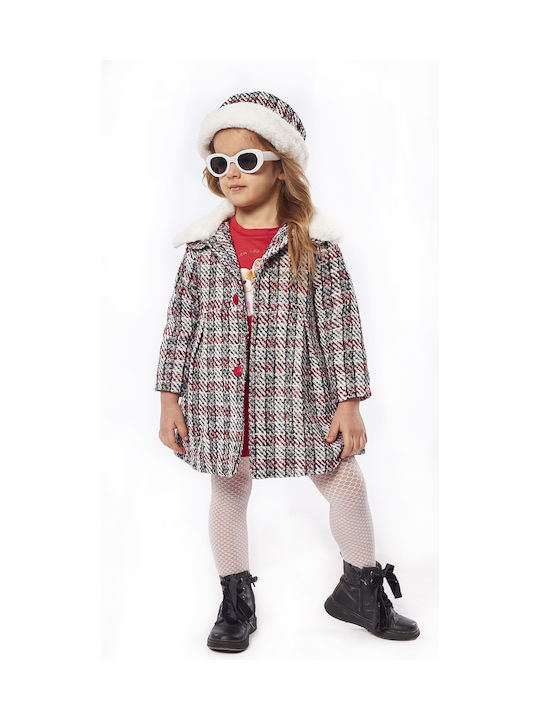 Evita Kids Coat Long Multicolour