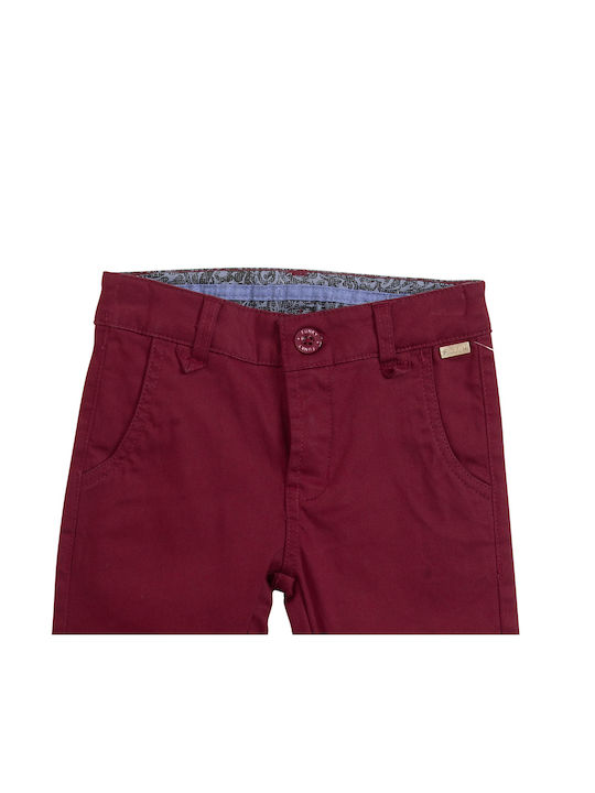 Funky Boys Fabric Trouser Burgundy