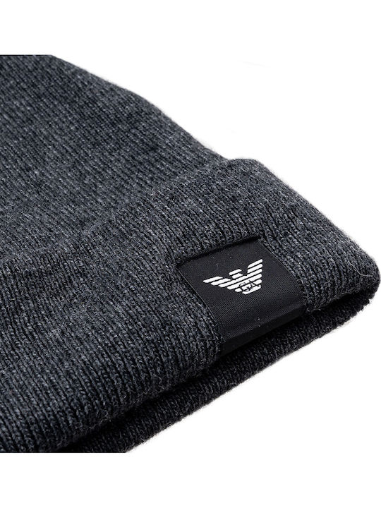 Beanie Ανδρικός Σκούφος Πλεκτός σε Γκρι χρώμα