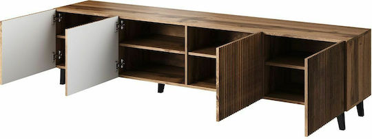 TV Stand Wooden Vamos 200 Beige L200xW40xH52cm