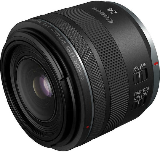 Canon Full Frame Φωτογραφικός Φακός RF 24mm F/1.8 IS Macro STM Macro για Canon RF Mount Μαύρος