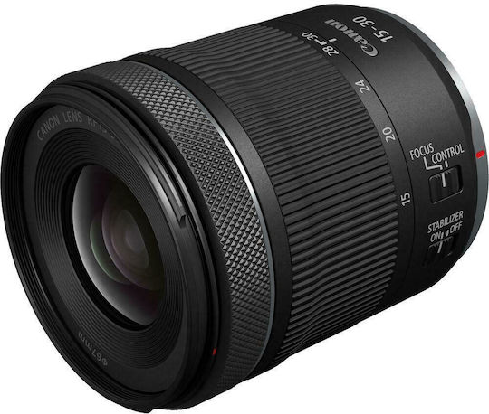 Canon Voller Rahmen Kameraobjektiv RF 15-30mm f/4.5-6.3 IS STM Weitwinkel für Canon RF Mount Black