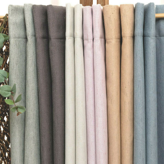 Palamaiki Loria Grommet Curtain Gray 140x260cm