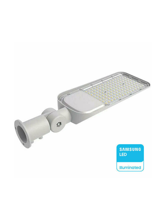V-TAC Outdoor Floor Lamp LED Road 50W with Cold White Light IP65 White