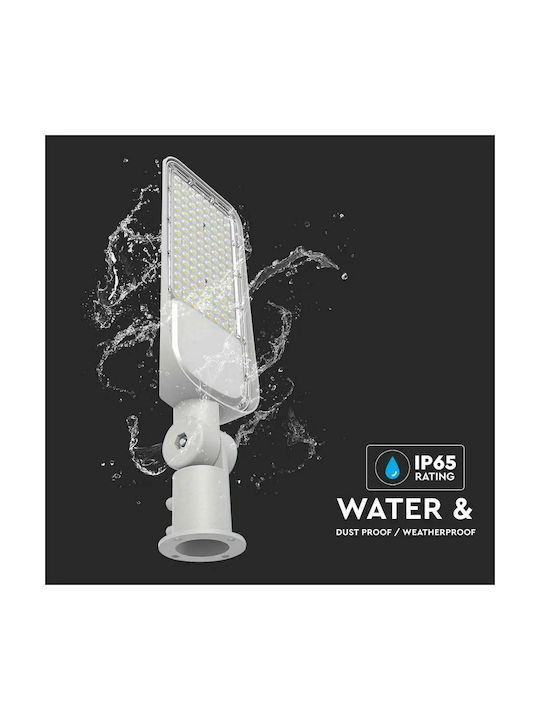 V-TAC Outdoor Floor Lamp LED Road 50W with Cold White Light IP65 White