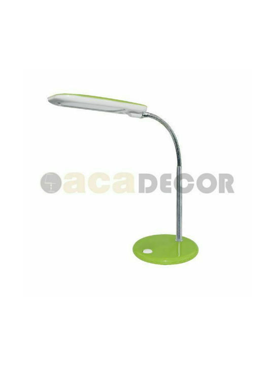 Aca Baz LED Office Lamp with Flexible Arm in Green Color
