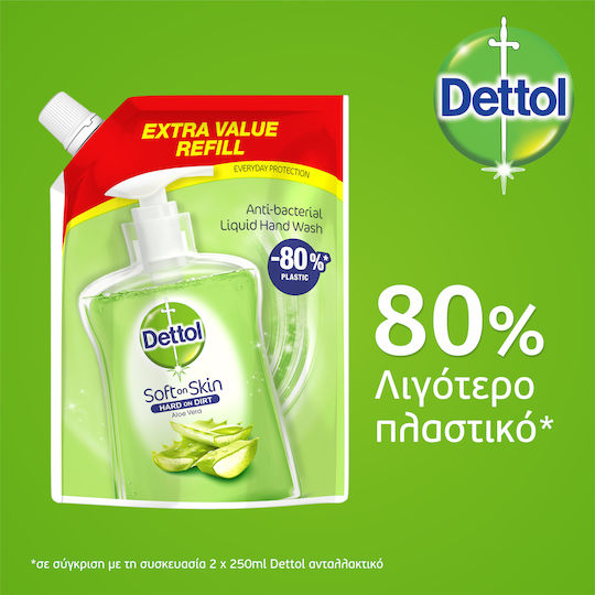 Dettol Refill Aloe Vera Liquid Soap with Aloe Vera 500ml