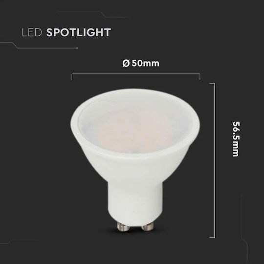 V-TAC LED Bulb 10W for Socket GU10 and Shape MR16 Natural White 1000lm