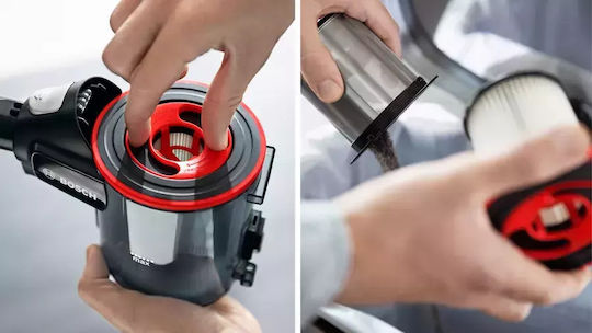 Bosch Unlimited 7 Επαναφορτιζόμενη Σκούπα 2 σε 1 Stick & Χειρός 18V White