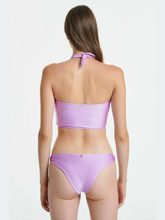 SugarFree Fără bretele Top bikini Lila