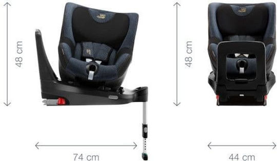 Britax Romer Dualfix Καθισματάκι Αυτοκινήτου i-Size με Isofix Indigo Blue 0-18 kg