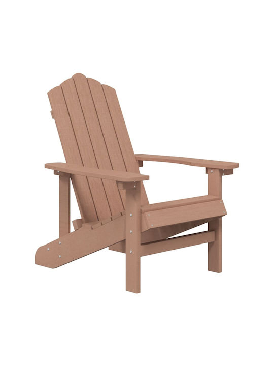 Adirondack Garden & Outdoor Furniture Set for Small Spaces 2 Pieces Brown