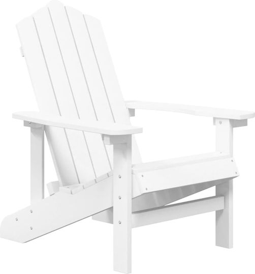 Garten- und Outdoor-Möbelsets für kleine Außenbereiche Adirondack 2 Stück Weiß