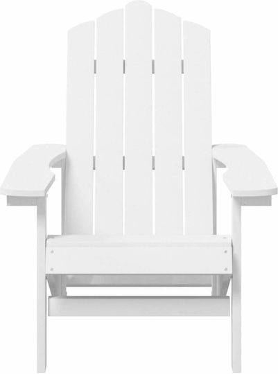 Garten- und Outdoor-Möbelsets für kleine Außenbereiche Adirondack 2 Stück Weiß