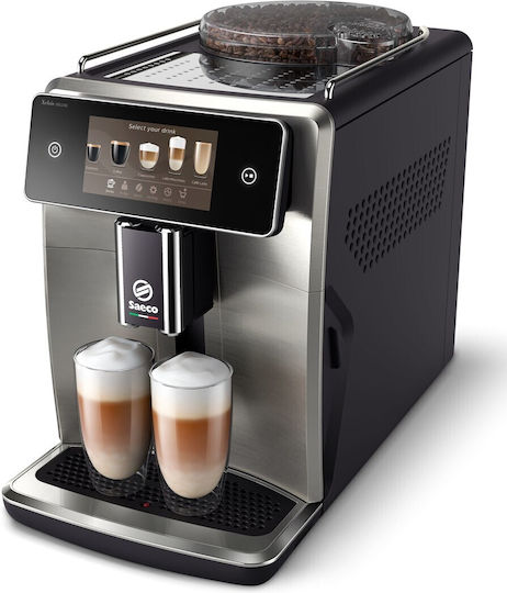 Saeco Xelsis Deluxe Automat Espressoare 1500W Presiune 15bar cu Râșniță Neagră SM8785/00