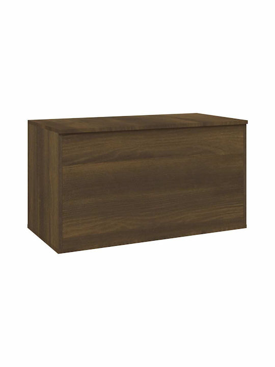 vidaXL Wooden Decorative Trunk Brown 84x42x46cm