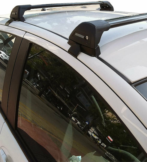 Yakima Таванни Стелки за Автомобил от Алуминий за Toyota Yaris 2011-2020 Комплект с Крака Черни МП.TYARIS.20