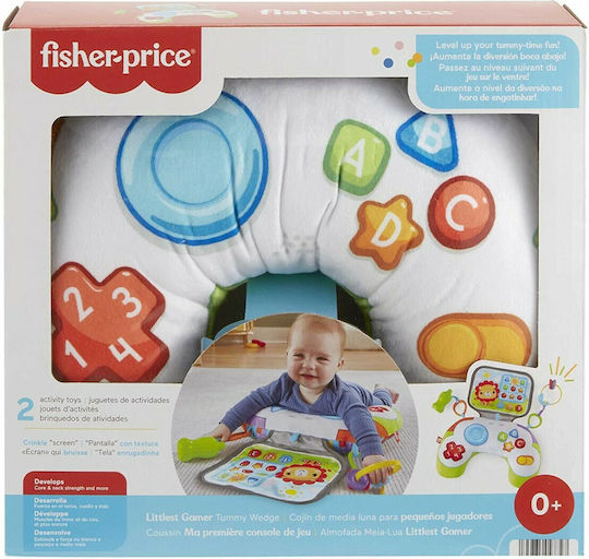 Fisher Price Littlest Gamer Tummy Wedge Activity Pillow for Newborns