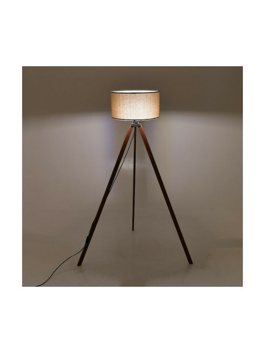 Click Lampa de podea Î145xL38cm. cu Soclu pentru Bec E27 Galben