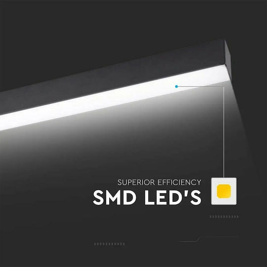 V-TAC LED Комерсиално Линейно Осветление Светило Таван Топло бяло IP20 с Регулируема Интензивност 120см.