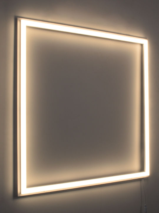 GloboStar Platz Vertieft LED Panel 48W mit Warmes Weiß Licht 2700K