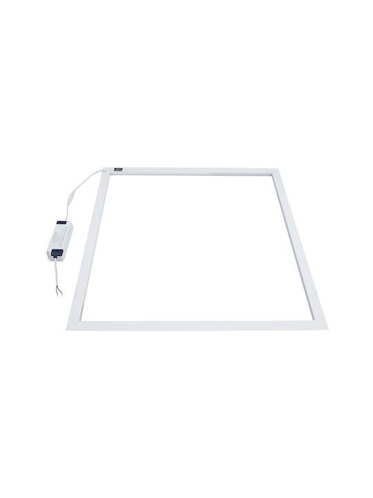 GloboStar Square Recessed LED Panel 48W with Cool White Light 6000K 60x60cm