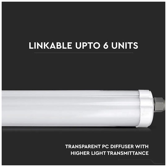 V-TAC Lighting Batten Outdoor with Integrated LED 48W 150cm