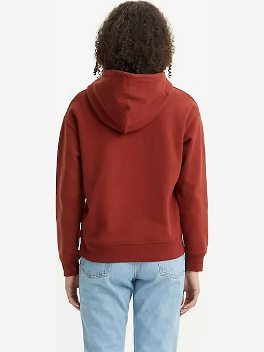 Graphic Standard Women's Sweatshirt Hooded Burgundy