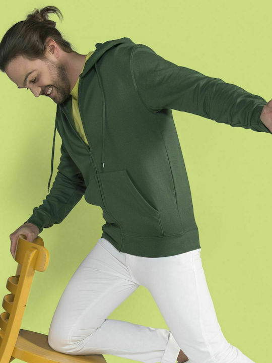 James & Nicholson Men's Long Sleeve Promotional Sweatshirt Bottle Green