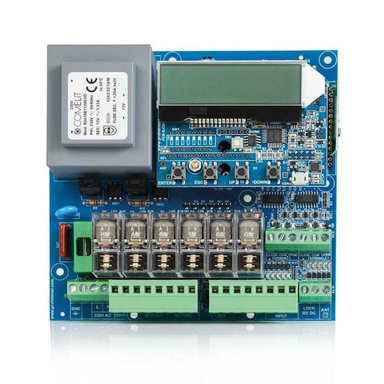 Profelmnet 4114 Garage Door Control Panel Single-Phase (220V) 2400W Automation for Double Opening Doors