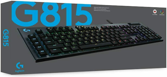 Logitech G815 Lightsync RGB Gaming Mechanische Tastatur mit GL Linear Schaltern und RGB-Beleuchtung (Englisch US)