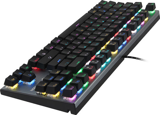 Meetion MK04 Gaming Μηχανικό Πληκτρολόγιο Tenkeyless με Custom Blue διακόπτες και RGB φωτισμό (Αγγλικό US)