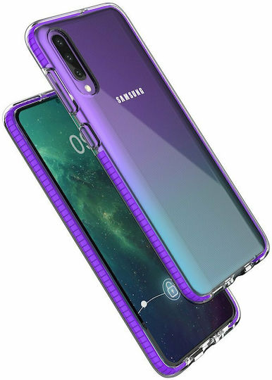 Hurtel Spring Back Cover Σιλικόνης 1mm Ροζ (Galaxy A50)