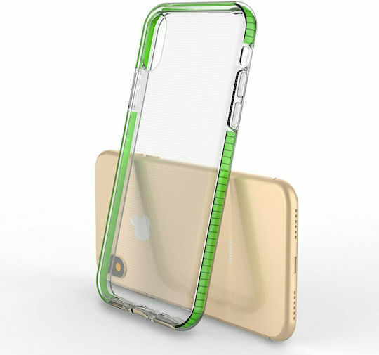 Hurtel Spring Back Cover Silicone 1mm Pink for iPhone X / Xs