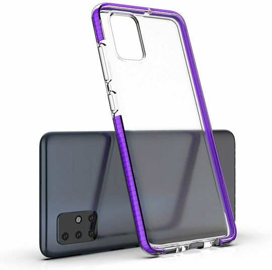 Hurtel Spring Back Cover Σιλικόνης 1mm Μαύρο (Galaxy A21s)