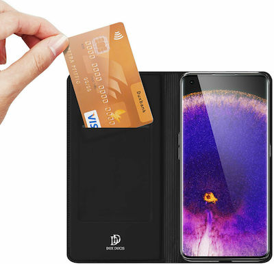 Dux Ducis Skin Pro Carte Piele artificială Negru (Oppo Find X5)