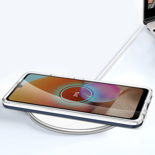 Hurtel Clear 3in1 Back Cover Silicone 1.1mm Blue (Galaxy A32 5G)
