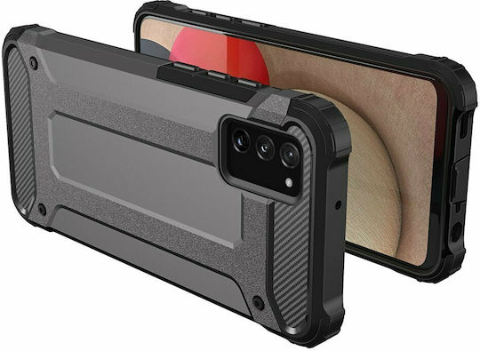 Hurtel Hybrid Armor Umschlag Rückseite Kunststoff Schwarz (Galaxy A03s)