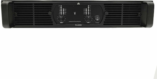 Metro PA-2400S Commercial Power Amplifier 2 Channels 4000W/4Ω 2400W/8Ω Black
