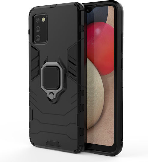 Hurtel Ring Armor Back Cover Πλαστικό Μαύρο (Galaxy A03s)
