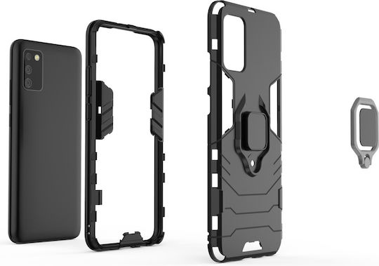Hurtel Ring Armor Back Cover Πλαστικό Μαύρο (Galaxy A03s)