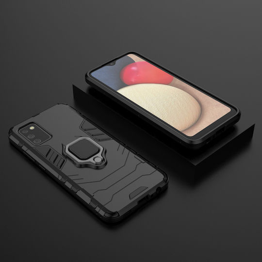 Hurtel Ring Armor Back Cover Πλαστικό Μαύρο (Galaxy A03s)