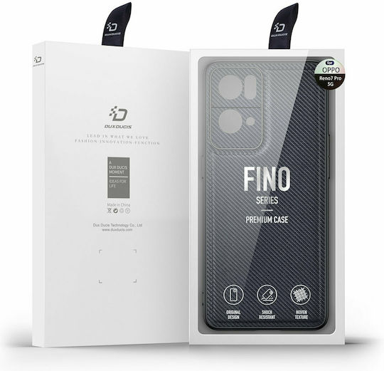Dux Ducis Fino Umschlag Rückseite Kunststoff Schwarz (Oppo Reno7 Pro 5G)