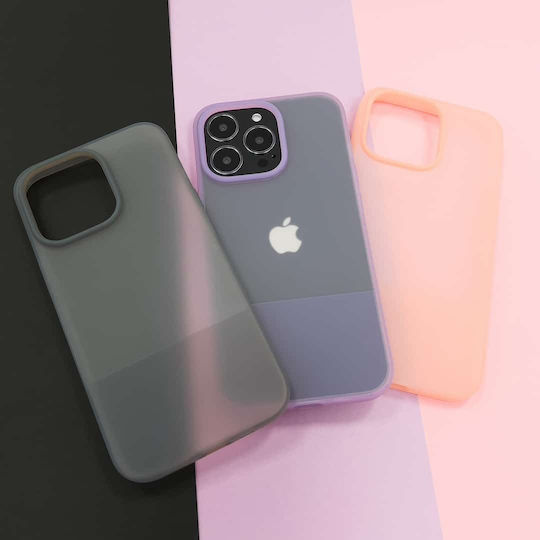 Kingxbar Plain Back Cover Σιλικόνης Γκρι (iPhone 13 Pro)