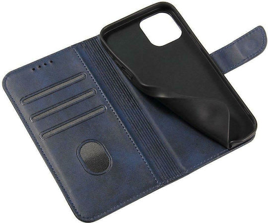 Hurtel Magnet Elegant Buchen Sie Synthetisches Leder Blau (Poco M4 Pro 5G / Redmi Note 11s 5G)