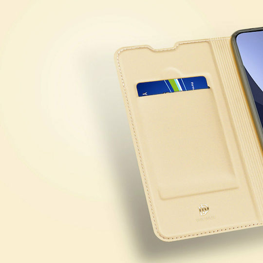 Dux Ducis Skin Pro Книга Изкуствена кожа Златист (Xiaomi 12 / 12X)