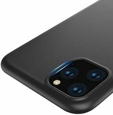 Hurtel Soft Umschlag Rückseite Silikon Schwarz (iPhone 11)