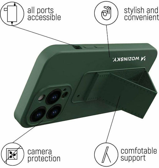 Wozinsky Kickstand Flexible Back Cover Σιλικόνης Ροζ (Redmi 9)